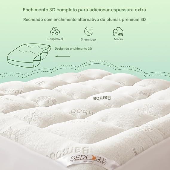 Capa de Colchão de Viscose Derivado de Bambu