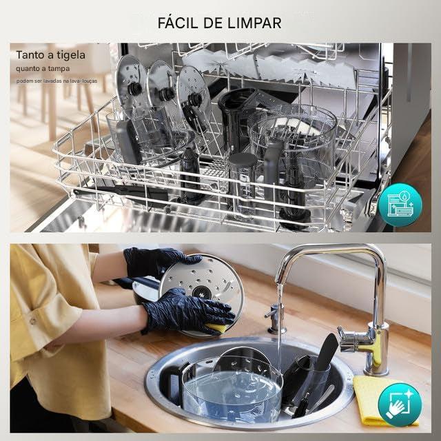 Processador De Alimentos Fimei De 12 Xícaras Com Lâminas