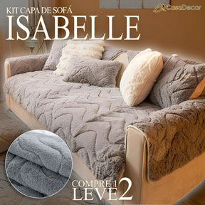 [Pague 1, Leve 2] Capa de Sofá Isabelle (Aconchego e Elegância Para Seu Sofá!) + BRINDE: 2 Almofadas