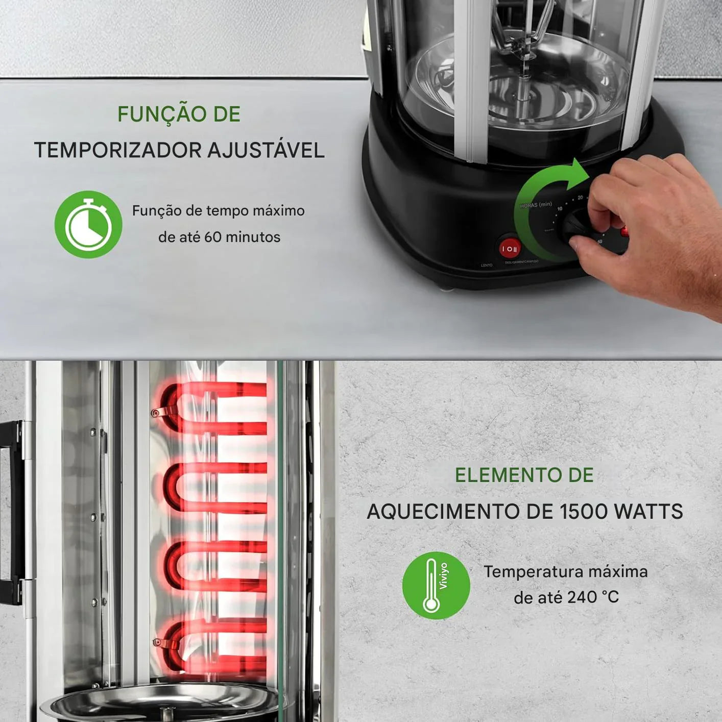Forno Giratório Vertical NutriChef