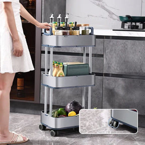 Organizador Móvel em Aço Inoxidável