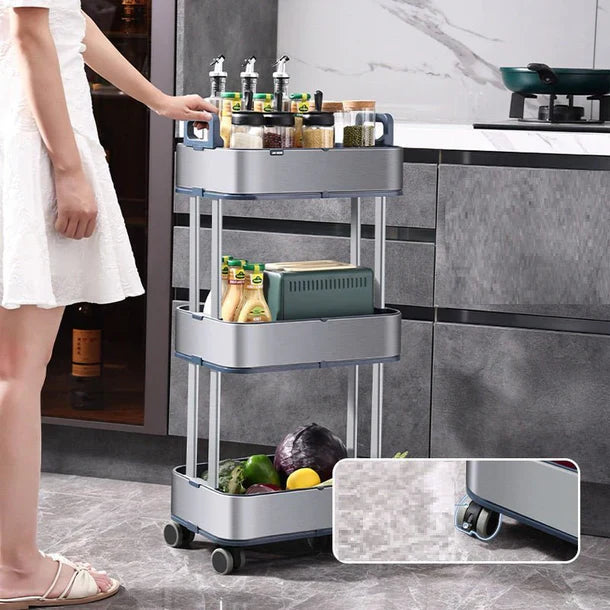 Organizador Móvel em Aço Inoxidável