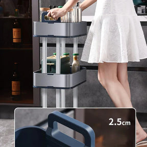 Organizador Móvel em Aço Inoxidável