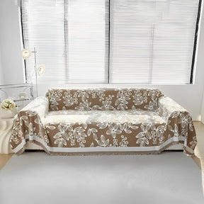 [Pague 1, Leve 2] Capa de Sofá Florinda (O Abraço Floral Que Aconchega Seu Lar!) + BRINDE: 2 Almofadas