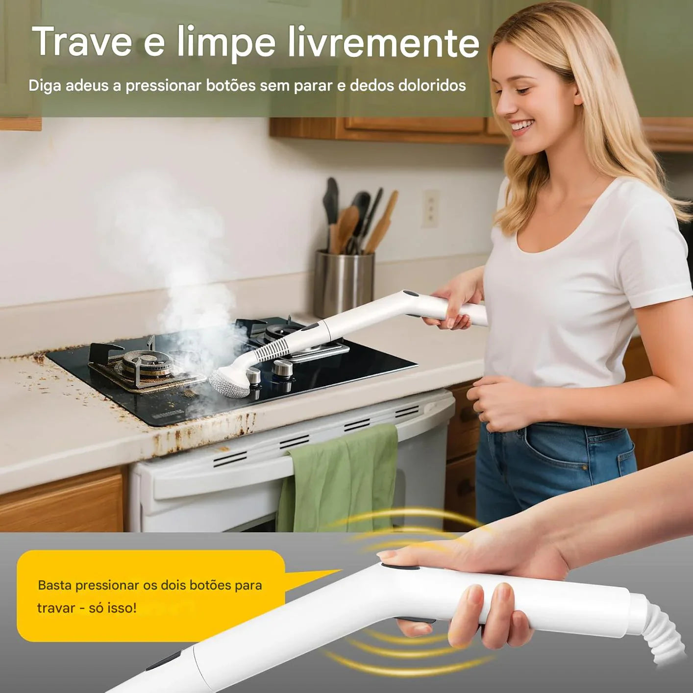 VapoMax Pro 2500 – Limpador a Vapor de Alta Pressão para Limpeza Pesada