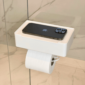 Suporte Papel Higiênico com Porta Objetos 3M Branco